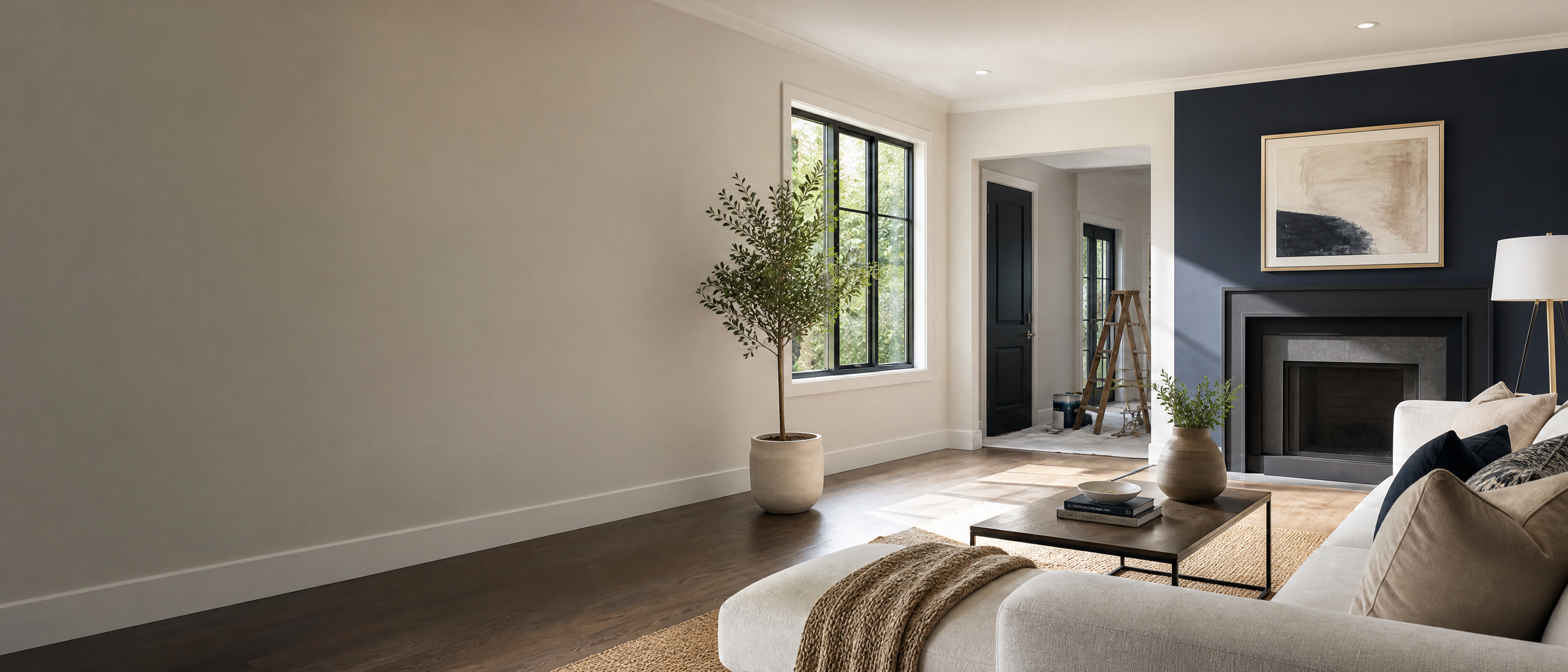 Professional interior featuring expertly painted walls by Arvada Prime